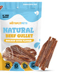 12" Beef Esophagus Gullet Treats for Large & Extra Large Dogs