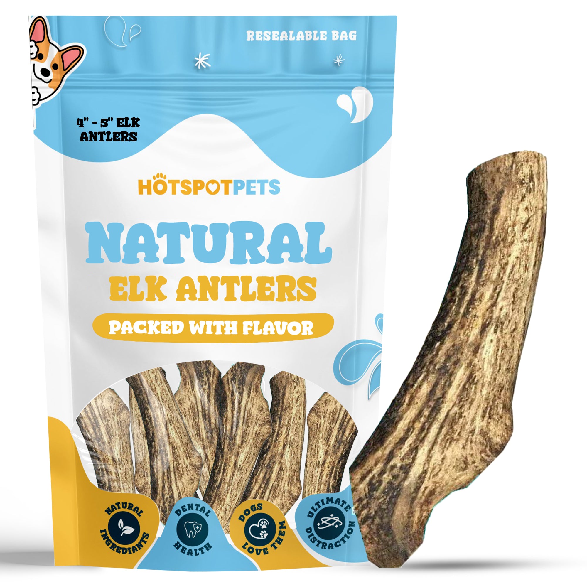 Whole Elk Antlers for Dogs – Hotspot Pets