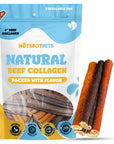 6'' Inch Beef Collagen Sticks for Small & Medium Dogs