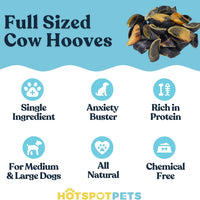 Whole Cow Hooves for Small, Medium & Large Dogs