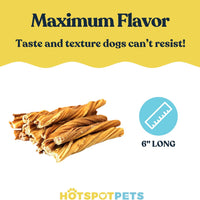 6" Inch Beef Tripe Twists for Small & Medium Dogs