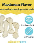 6" to 7 Inch Knotted Rawhide Bones