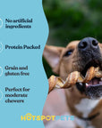 6" Curly Bully Sticks for Small & Medium Dogs