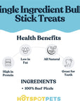 6" Curly Bully Sticks for Small & Medium Dogs