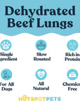 All-Natural Roasted Beef Lung Treats for Dogs