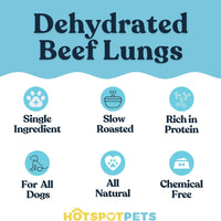 All-Natural Roasted Beef Lung Treats for Dogs