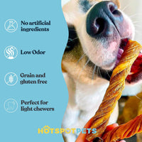 6" Inch Beef Tripe Twists for Small & Medium Dogs