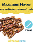 6" Braided Beef Esophagus Gullet Sticks for Small & Medium Dogs