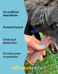 6" Beef Esophagus Gullet Treats for Small & Medium Dogs