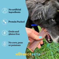 6" Beef Esophagus Gullet Treats for Small & Medium Dogs
