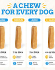 Monster Himalayan Yak Chews for Large & X-Large Dogs