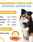 All Natural Sweet Potato Treats for Dogs - 16oz Bag