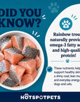 hotspot pets Freeze Dried Rainbow Trout Treats for Cats & Dogs - Made in USA (1 Pound Value Bag) Single Ingredient, High Protein, All Natural, Grain-Free - Perfect for Training, Topper or Snack