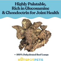 All-Natural Roasted Beef Lung Treats for Dogs