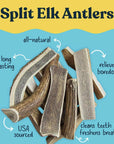 Split Elk Antlers for Large Dogs