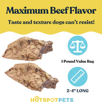 All-Natural Roasted Beef Lung Treats for Dogs