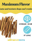 6" Standard Bully Sticks for Small & Medium Dogs