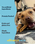 6" Split Beef Trachea Strips for Small & Medium Dogs