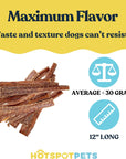 12" Beef Esophagus Gullet Treats for Large & Extra Large Dogs