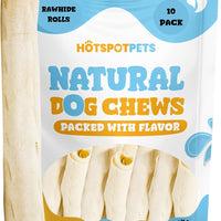 8" Rawhide Rolls for Medium & Large Dogs
