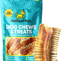 6" Split Beef Trachea Strips for Small & Medium Dogs