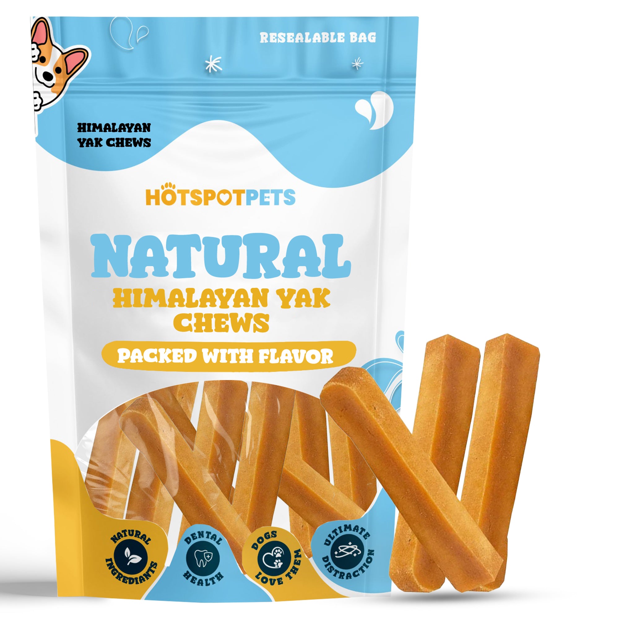 Himalayan Yak Chews Large - For Large Dogs - Hotspot Pets