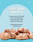 Freeze Dried Chicken Hearts for Dogs & Cats | Freeze Dried Treats at HotSpot Pets