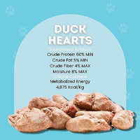 Freeze Dried Duck Hearts for Dogs & Cats | Freeze Dried Treats at HotSpot Pets