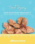 Freeze Dried Duck Hearts for Dogs & Cats | Freeze Dried Treats at HotSpot Pets