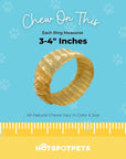Whole Beef Trachea Ring Chews for Large & X-Large Dogs | Trachea Chews at HotSpot Pets