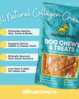 10" Beef Collagen Rolls for Large & Extra Large Dogs | Collagen Chews at HotSpot Pets