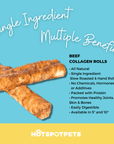 10" Beef Collagen Rolls for Large & Extra Large Dogs | Collagen Chews at HotSpot Pets
