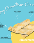 10" Chicken Collagen Rolls for Large & Extra Large Dogs | Collagen Chews at HotSpot Pets