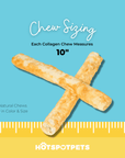 10" Chicken Collagen Rolls for Large & Extra Large Dogs | Collagen Chews at HotSpot Pets