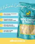 10" Chicken Collagen Rolls for Large & Extra Large Dogs | Collagen Chews at HotSpot Pets