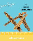 12" Braided Bully Sticks for Large & Extra Large Dogs | Bully Sticks at HotSpot Pets