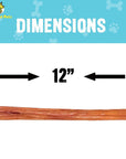 12" Thin Bully Sticks for Large & Extra Large Dogs | Bully Sticks at HotSpot Pets
