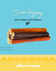 6'' Inch Beef Collagen Sticks for Small & Medium Dogs | Collagen Chews at HotSpot Pets