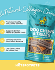 6'' Inch Beef Collagen Sticks for Small & Medium Dogs | Collagen Chews at HotSpot Pets