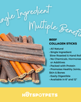 6'' Inch Beef Collagen Sticks for Small & Medium Dogs | Collagen Chews at HotSpot Pets