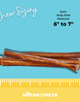 6" Thin Bully Sticks for Small & Medium Dogs | Bully Sticks at HotSpot Pets