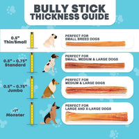 6" Thin Bully Sticks for Small & Medium Dogs | Bully Sticks at HotSpot Pets