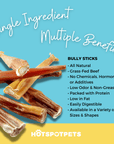 6" Thin Bully Sticks for Small & Medium Dogs | Bully Sticks at HotSpot Pets