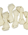 6" to 7 Inch Knotted Rawhide Bones | Rawhide Chews at HotSpot Pets