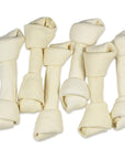 9" Inch Knotted Rawhide Bones for Large Dogs | Rawhide Chews at HotSpot Pets