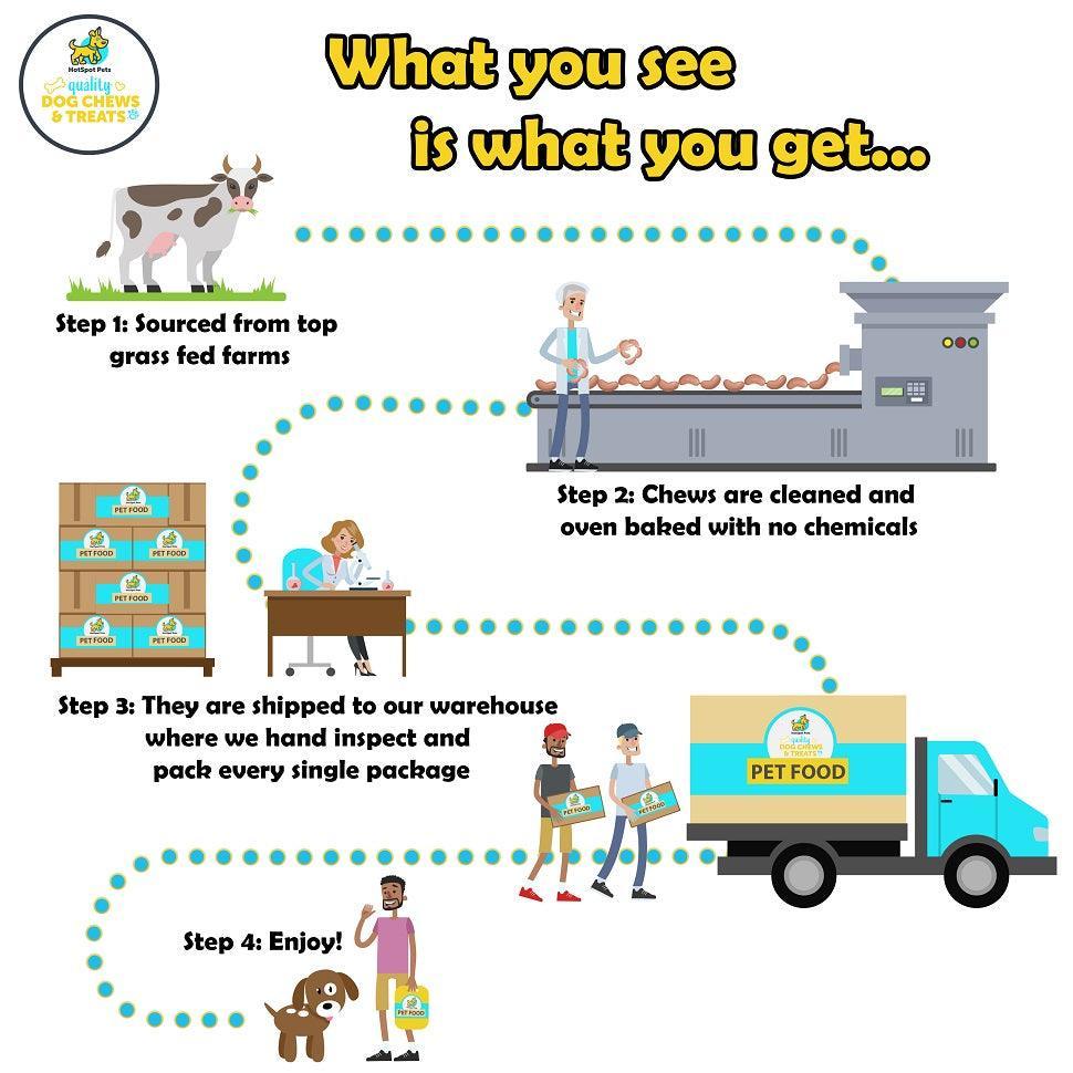 Beef Backstrap Tendon Chews | Tendon Chews at HotSpot Pets