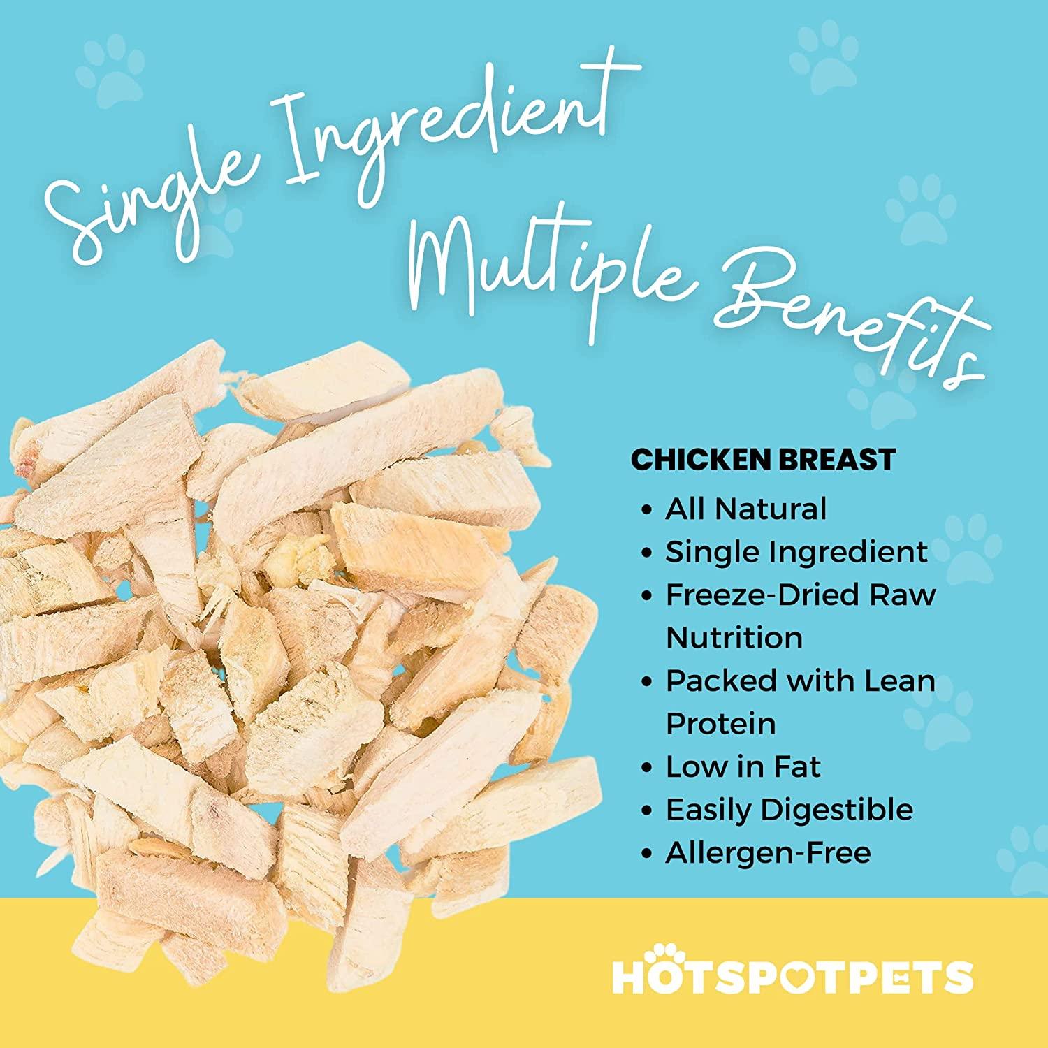 Freeze Dried Chicken Breast Treats for Dogs & Cats | Freeze Dried Treats at HotSpot Pets