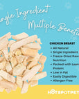 Freeze Dried Chicken Breast Treats for Dogs & Cats | Freeze Dried Treats at HotSpot Pets