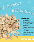 Freeze Dried Lamb Liver Treats for Dogs | Freeze Dried Treats at HotSpot Pets