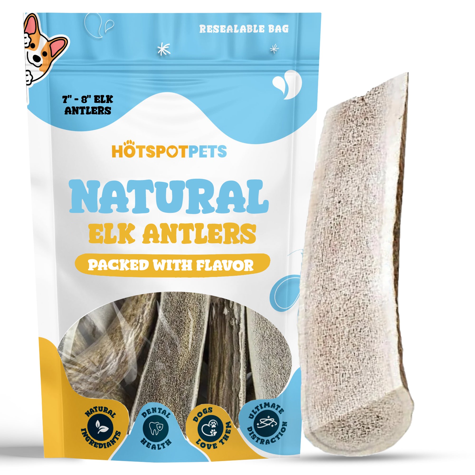 Split Elk Antlers for for Extra Large Dogs